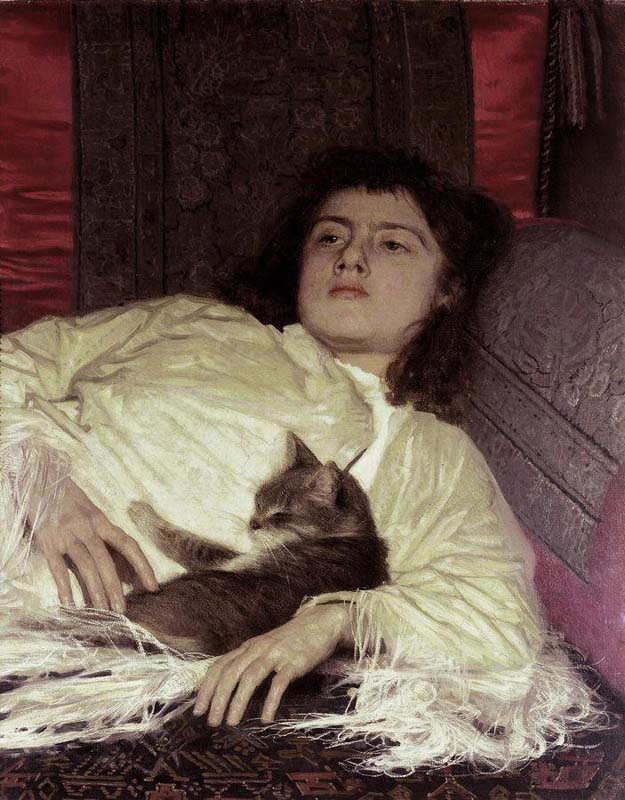 Girl and Cat